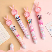 10 Color Cartoon Rabbit Pens🐰