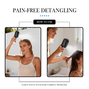 2-in-1 Detangler Hair Brush with Built-In Mist Sprayer