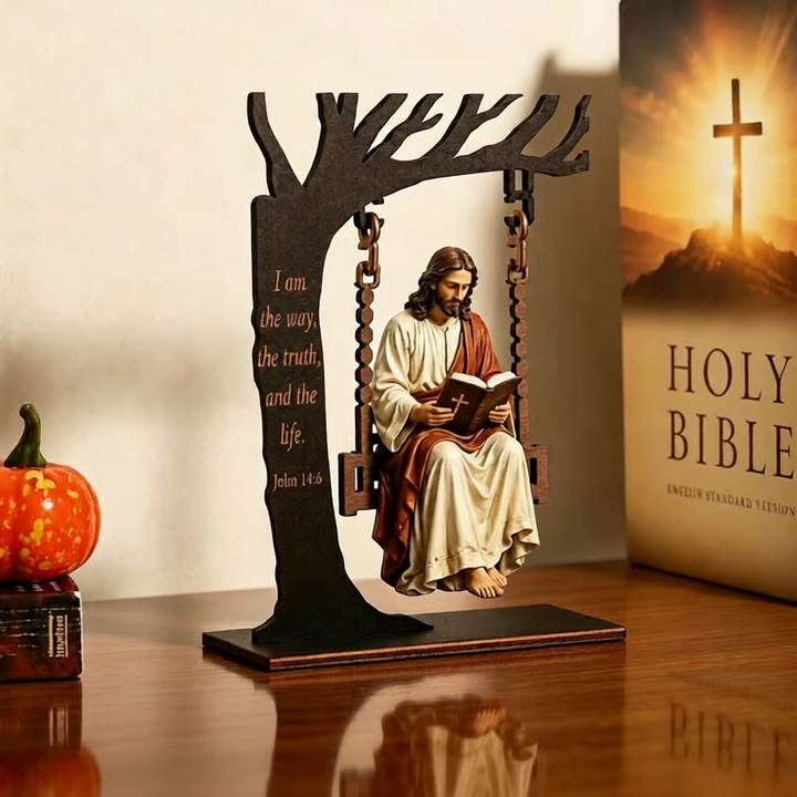 🔥✝️📚Christian Jesus Swing Ornament