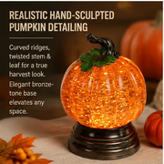 🔥Last Day 49% OFF - 🎃🍂Glitter Lighted Pumpkin Snow Globe