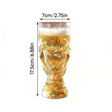 Soccer Trophy Style Beer Glass Style 2