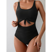 👙Women's One Piece Swimsuit Tummy Control Slimming Bathing Suit Cutout Tie Knot Swimwear